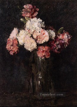 Carnations in a Champagne Glass Henri Fantin Latour Oil Paintings